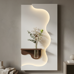 LED Wall Decor with Shelf